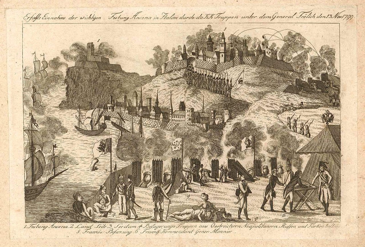 Erfahte Einnhime der wichtigen Festung Ancona in Italien durhdie K. …