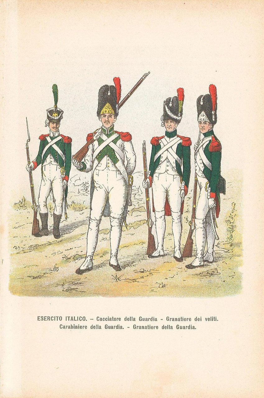 Esercito Italico. - Cacciatore della Guardia - Granatiere dei veliti. … | Immagine principale