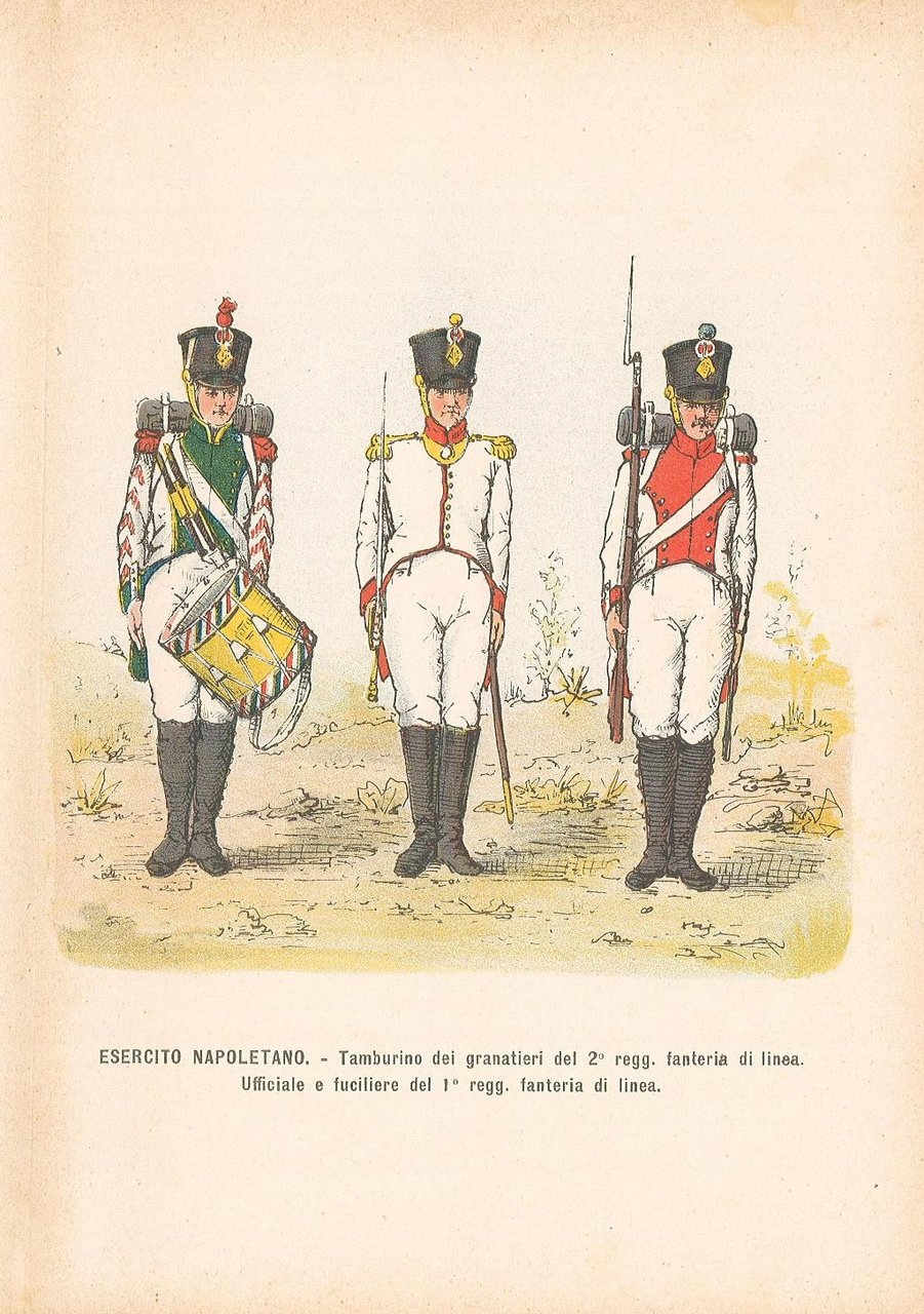 Esercito Napoletano - Tamburino dei granatieri del 2° regg. fanteria …