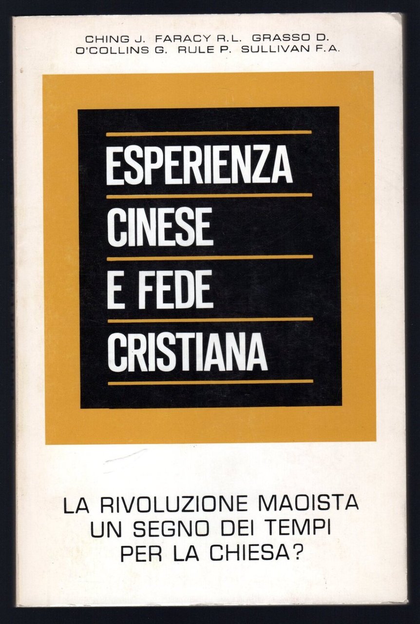 Esperienza cinese e fede cristiana