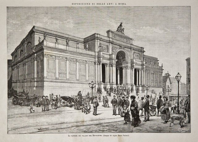 Esposizione di Belle Arti a Roma / La facciata del …