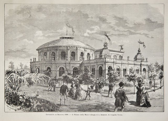 Esposizione di Bologna 1888.- Il Palazzo della Musica