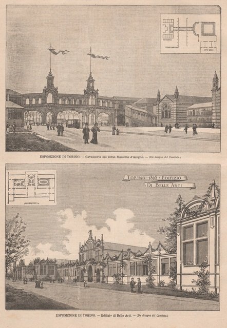 Esposizione di Torino - Cavalcavia sul corso Massimo d’Azeglio - …
