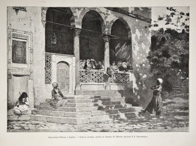 Esposizione Italiana a Londra / Cani da guardia, quadro di …