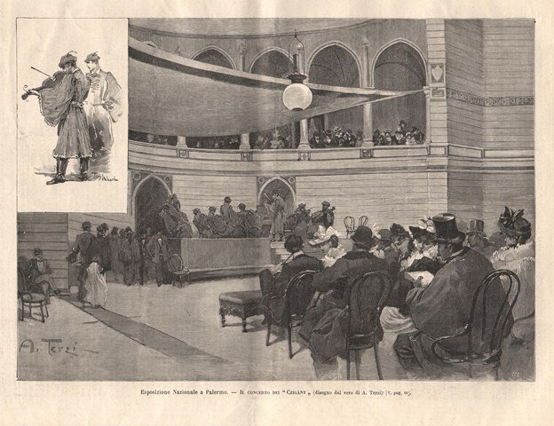 Esposizione Nazionale a Palermo - Il concerto dei Czigany