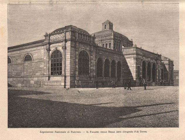 Esposizione Nazionale a Palermo - Il Palazzo delle Belle Arti