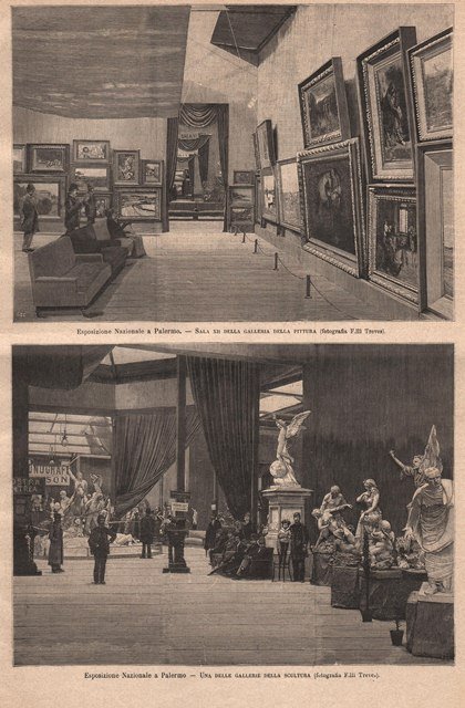 Esposizione Nazionale a Palermo - Sala XII della galleria della …