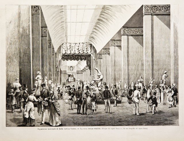 Esposizione nazionale di Belle Arti a Torino / La sala …