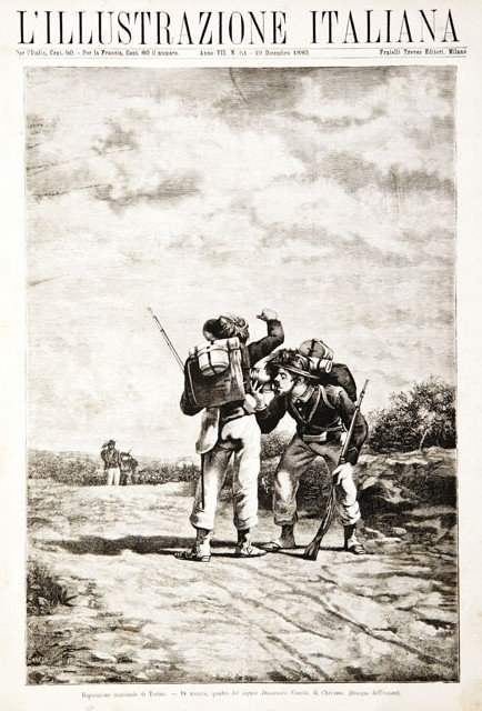 Esposizione nazionale di Torino / In marcia, quadro del signor …