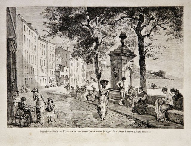 Esposizione Nazionale / L'industria dei pizzi presso Genova, quadro del …