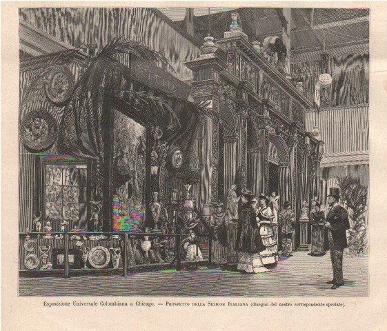Esposizione Universale Colombiana a Chicago - Prospetto della Sezione Italiana