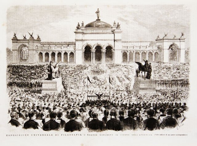 Esposizione Universale di Filadelfia.- Grande Concerto il giorno dell’apertura
