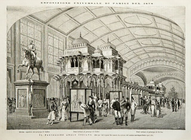 Esposizione Universale di Parigi del 1878.- Il padiglione anglo Indiano
