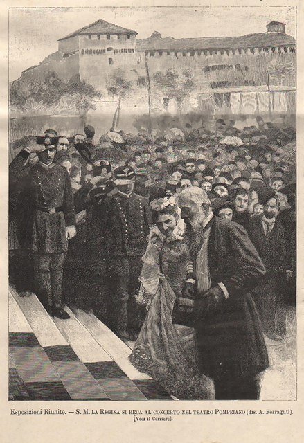 Esposizioni Riunite - S. M. si reca al concerto nel …