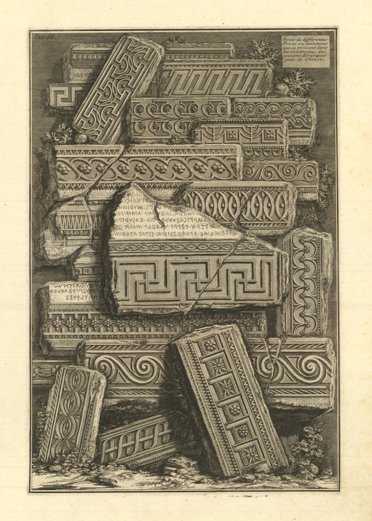 Essais de differentes Frises ou peintures qui se trouvement dans …