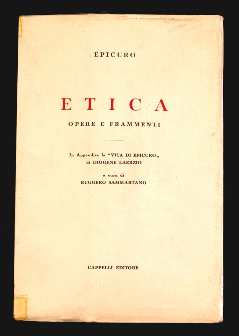 Etica opere e frammenti