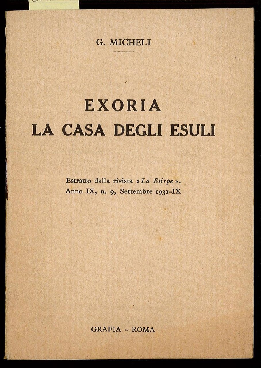 Exoria la casa degli esuli