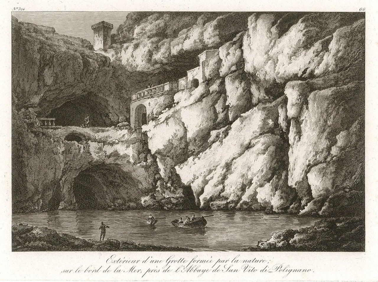 Extérieur d'une Grotte . de San Vito di Polignano