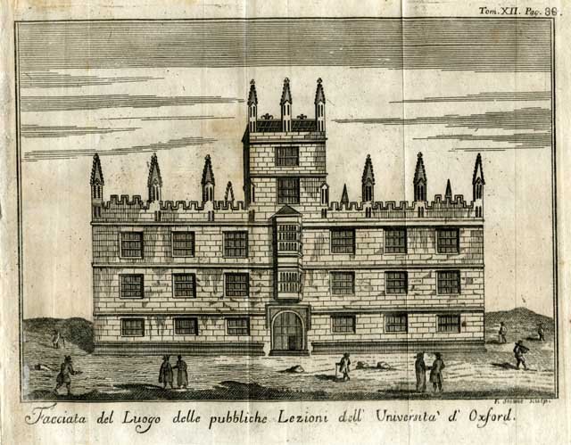 Facciata del Luogo delle pubbliche Lezioni dell'Università d'Oxford | Immagine principale