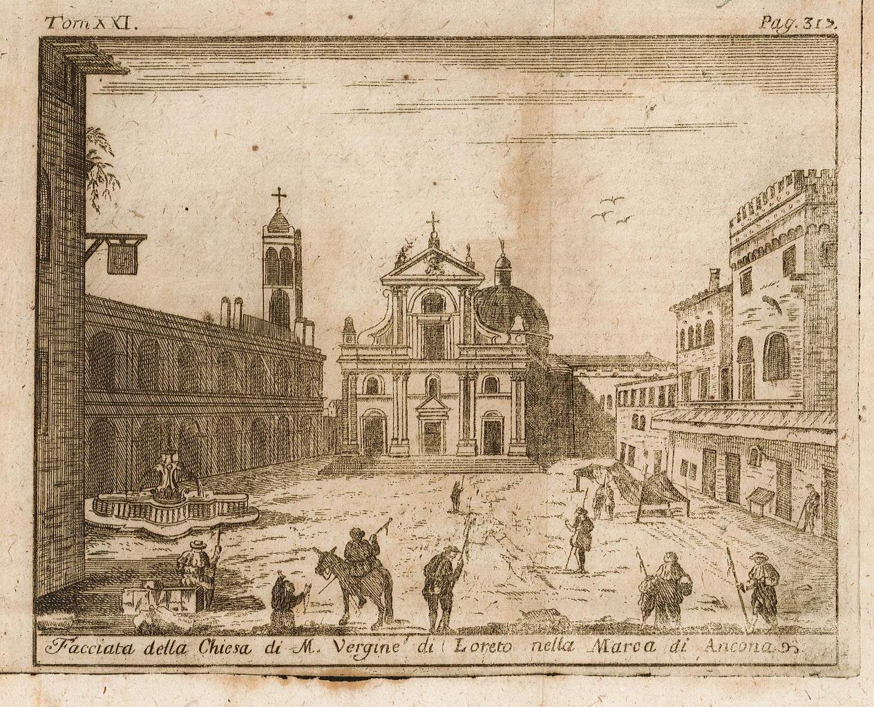 Facciata della Chiesa di M. Vergine di Loreto nella Marca …