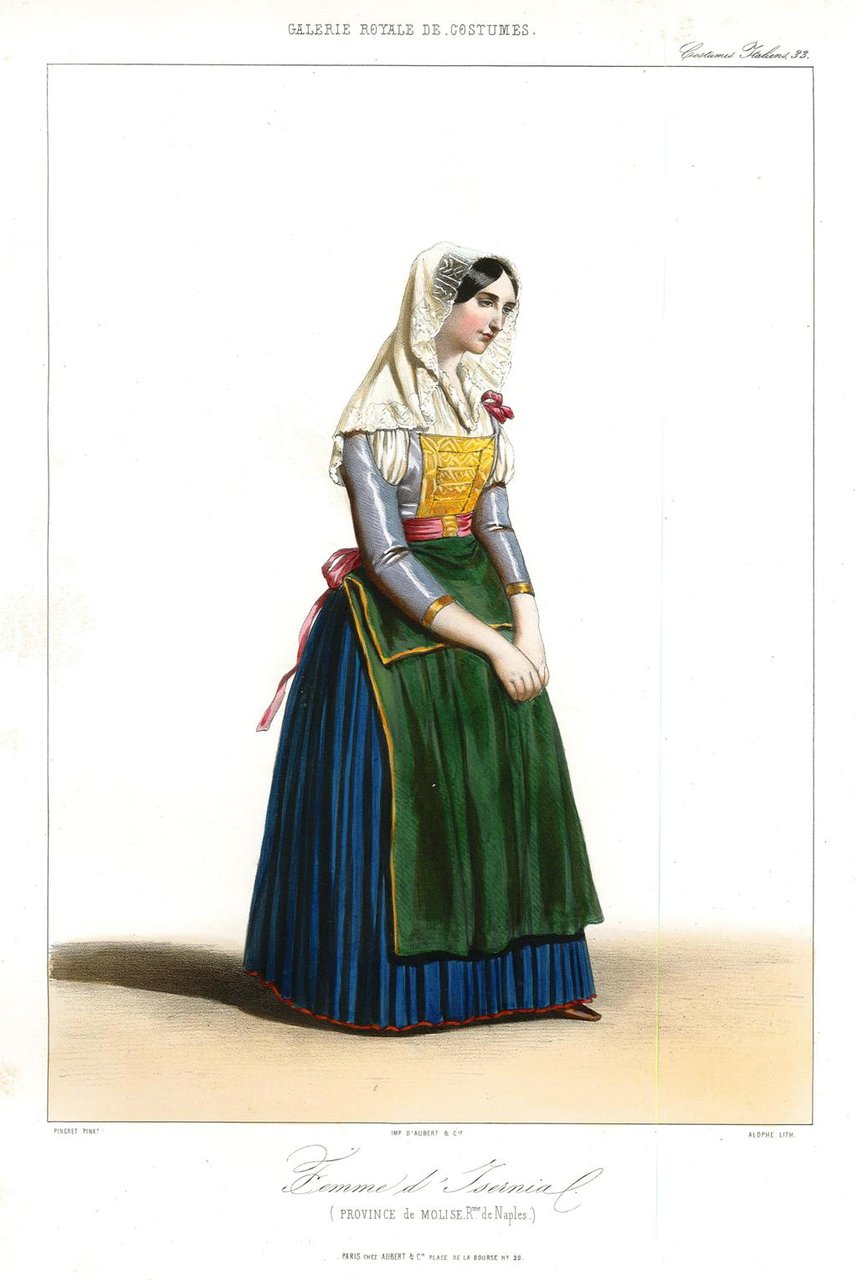 Femme d'Isernia (pronicia e de Molise. R.me de Naples)