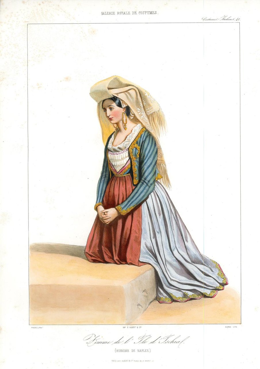 Femme de l'Ile d'Ischia (Royame de Naples)