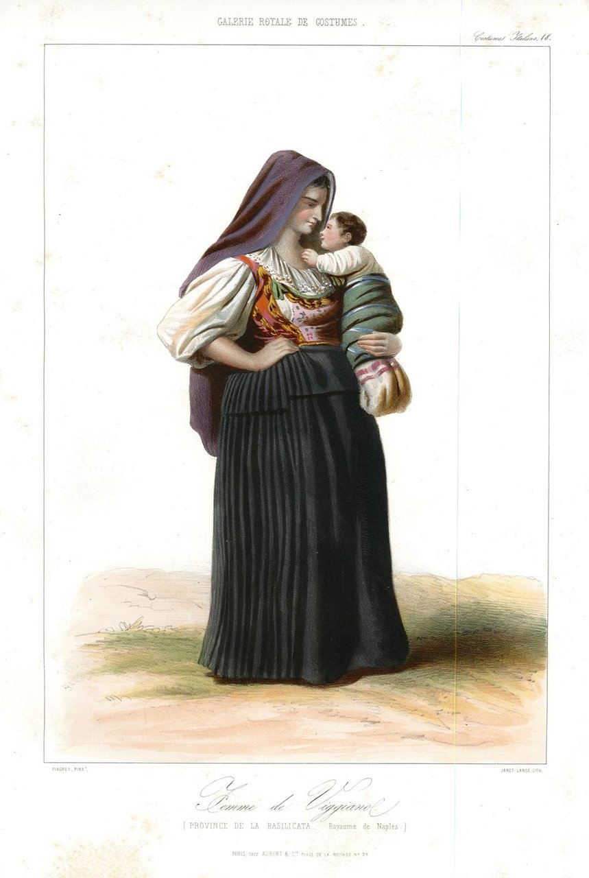 Femme de Viggiano (Province de la Basilicata. Royame de Naples)