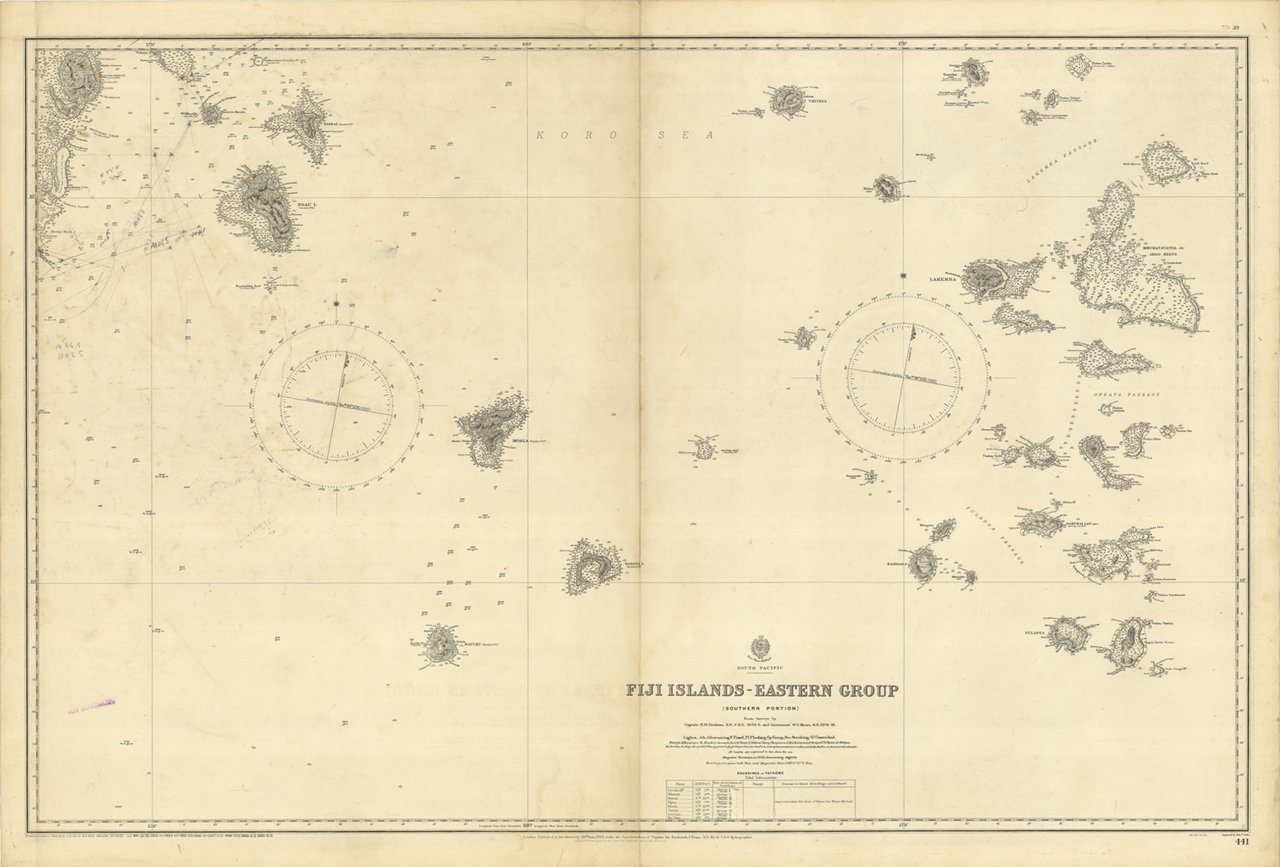 Fiji Islands - Eastern Group (Southern portion)