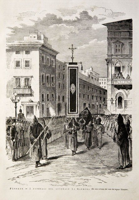 Firenze.- I funerali del generale La Marmora