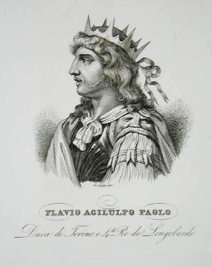 Flavio Agilulfo Paolo / Duca di Torino e 4° Re …