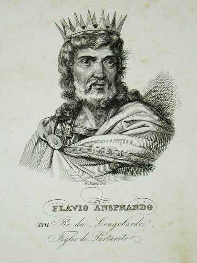 Flavio Ansprando / XVII. Re dei Longobardi, / Figlio di …