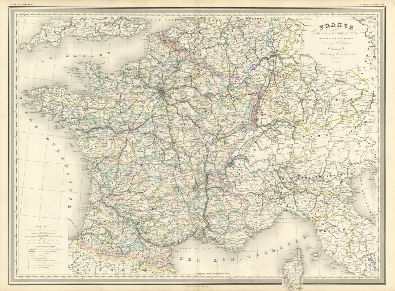 France, carte des chemins de fer | Immagine principale