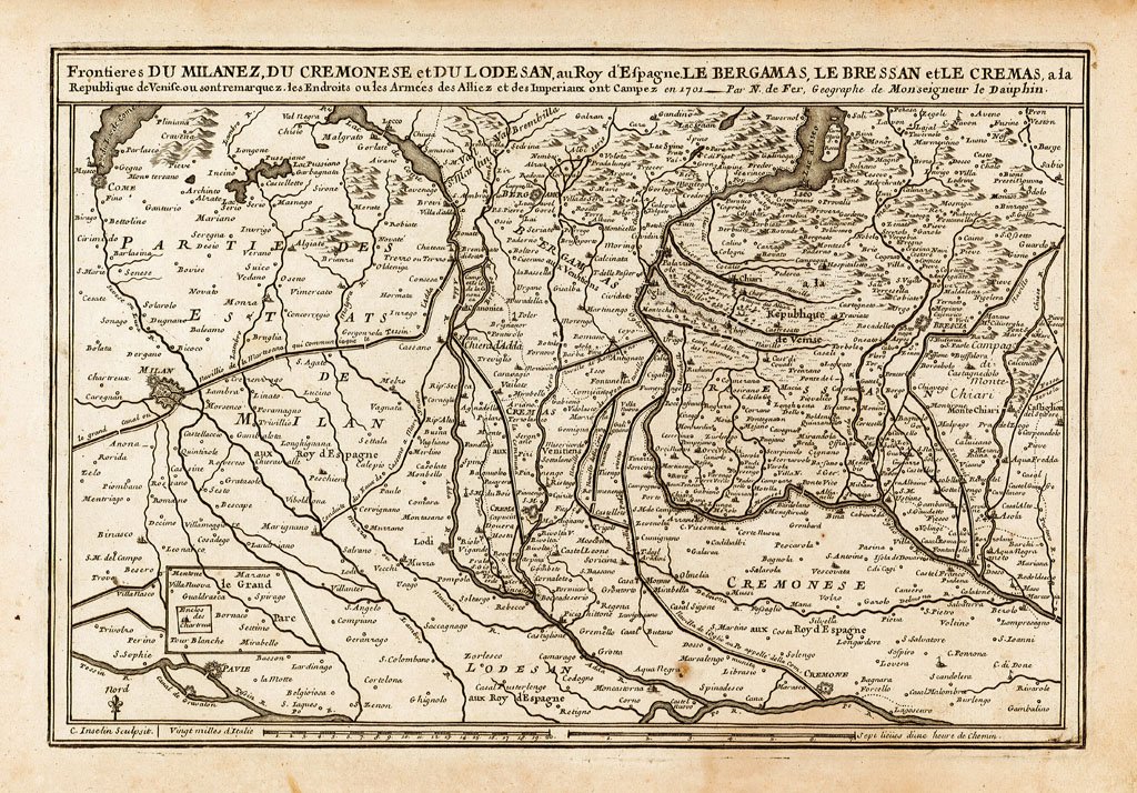 Frontieres du Milanez, du Cremonese et du Lodesan, au Roy …