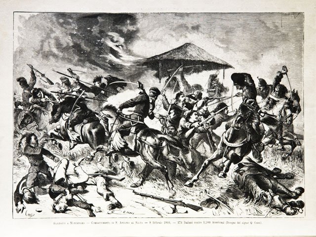 Garibaldi a Montevideo / Combattimento di S. Antonio al Salto …