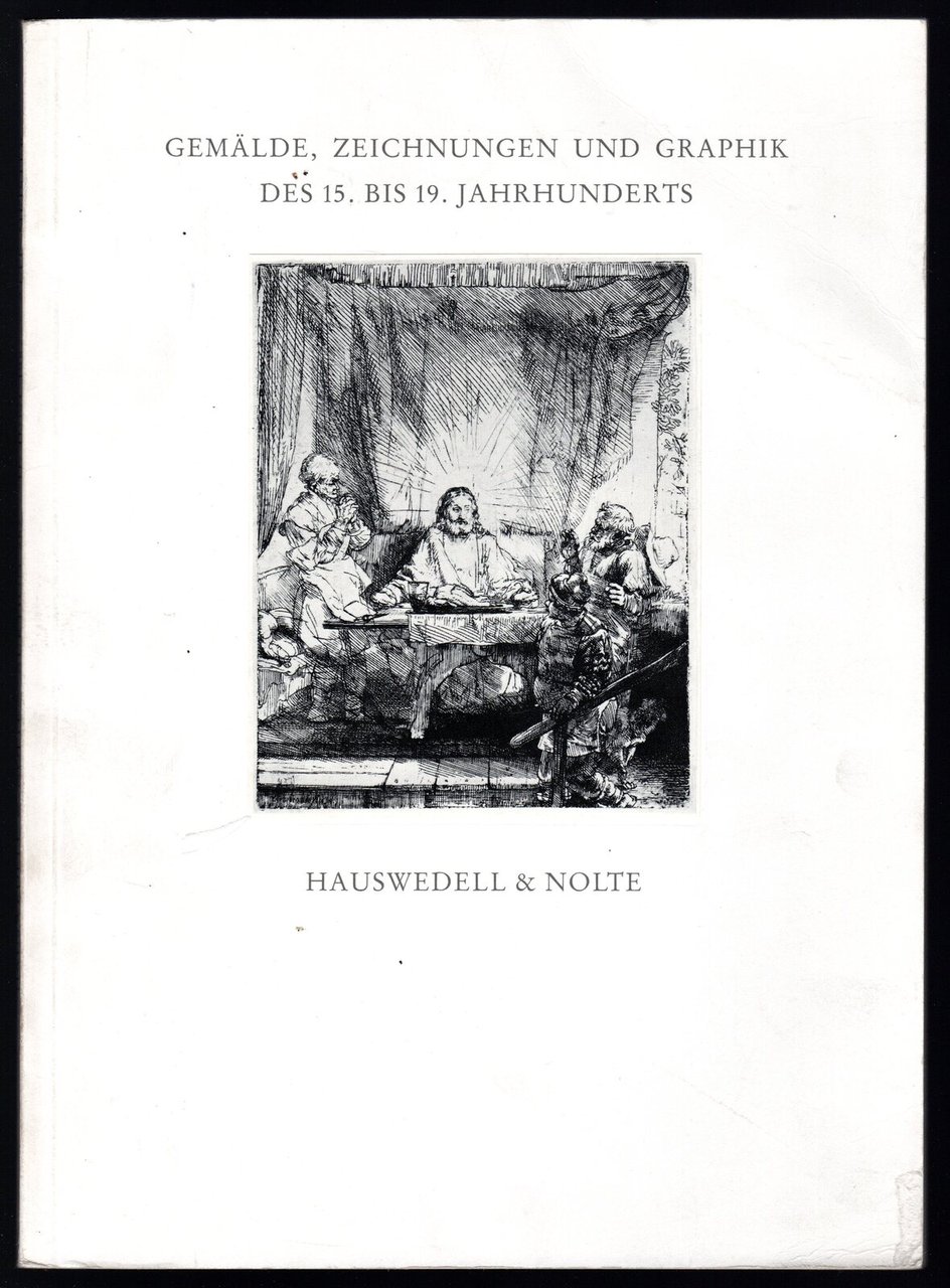 Gemalde, zeichnungen und graphik des 15, bis 19, Jahrhunderts