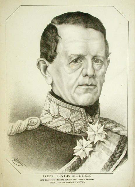 Generale Moltke / Capo dello Stato Maggiore .guerra contro l'Austria