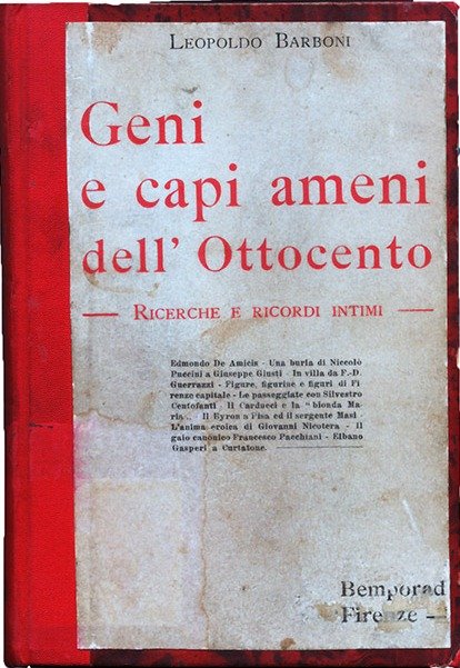 Geni e capi ameni dell’Ottocento - Ricerche e ricordi intimi
