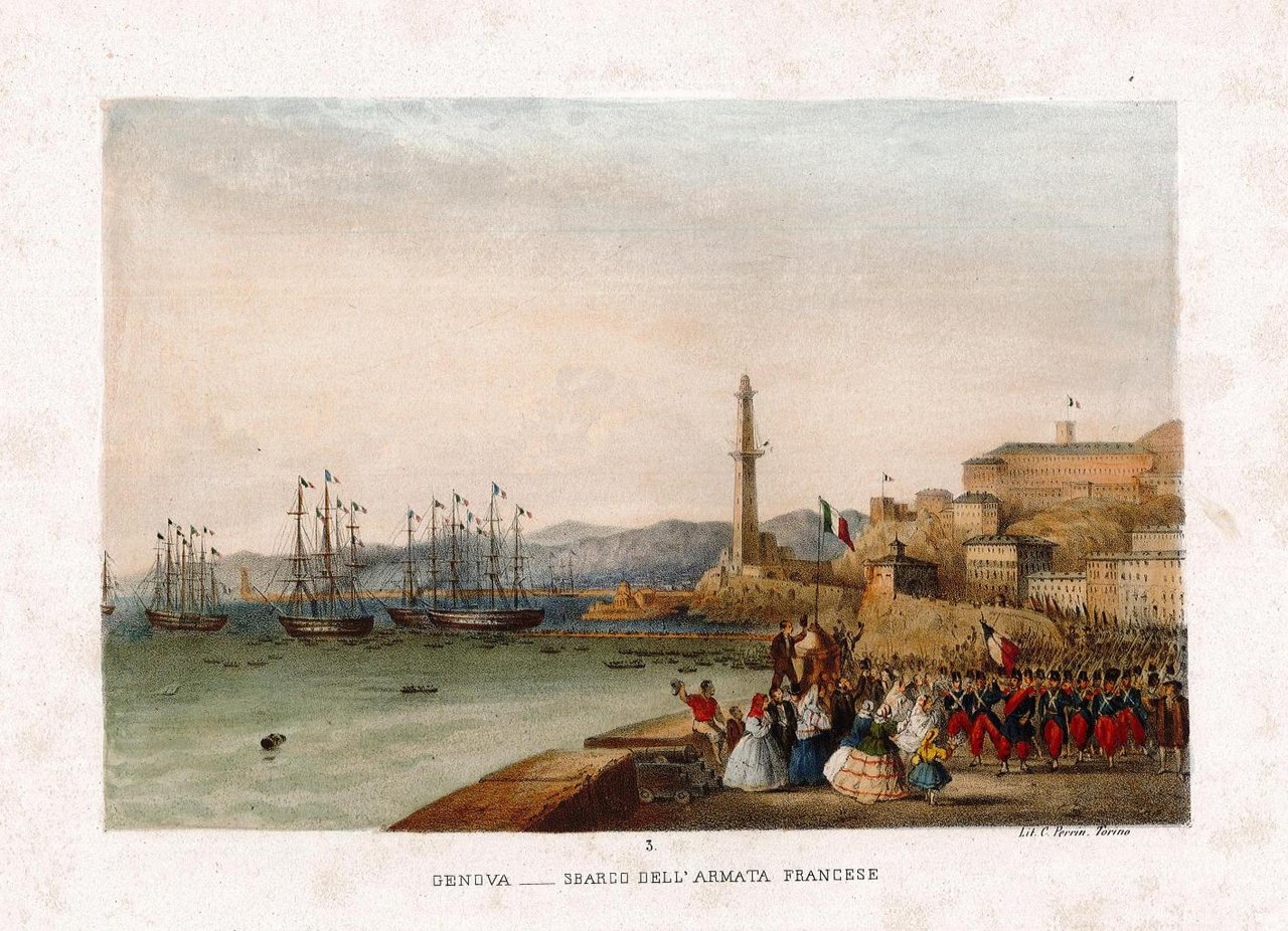 Genova - Sbarco delle truppe Francesi