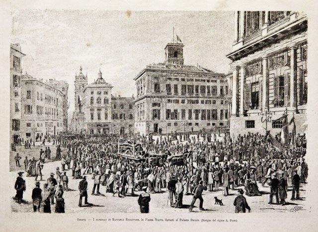 Genova / I funerali di Raffaele Rubattino, in Piazza Nuova, …