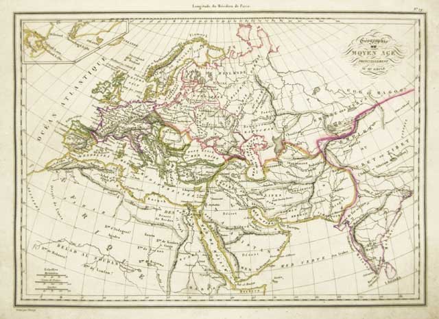 Geographie du Moyen Age principalement au IXe siècle