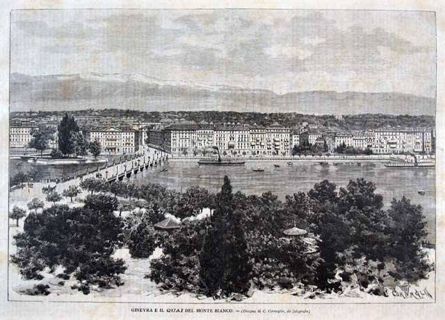 Ginevra e il Quai del Monte Bianco