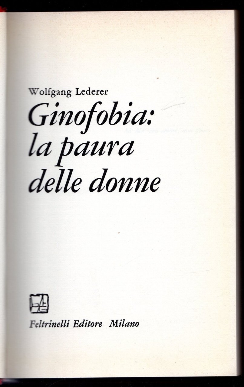 Ginofobia: la paura delle donne