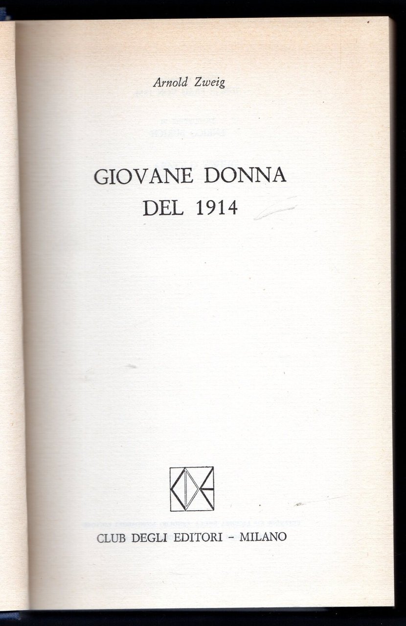 Giovane donna del 1914