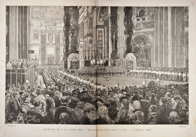 Giubileo di S. S. Leone XIII.- Celebrazione della Messa d’oro.- …