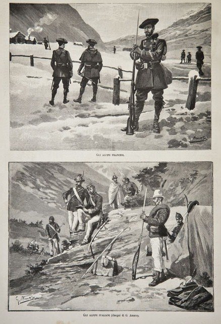 Gli alpini francesi / Gli alpini italiani