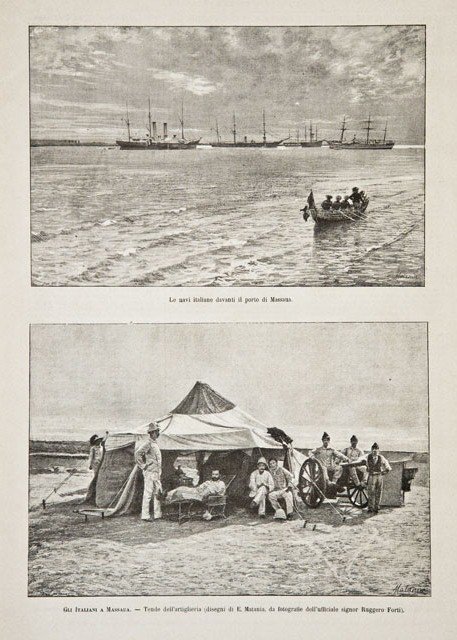 Gli italiani a Massaua / Le navi davanti il porto …