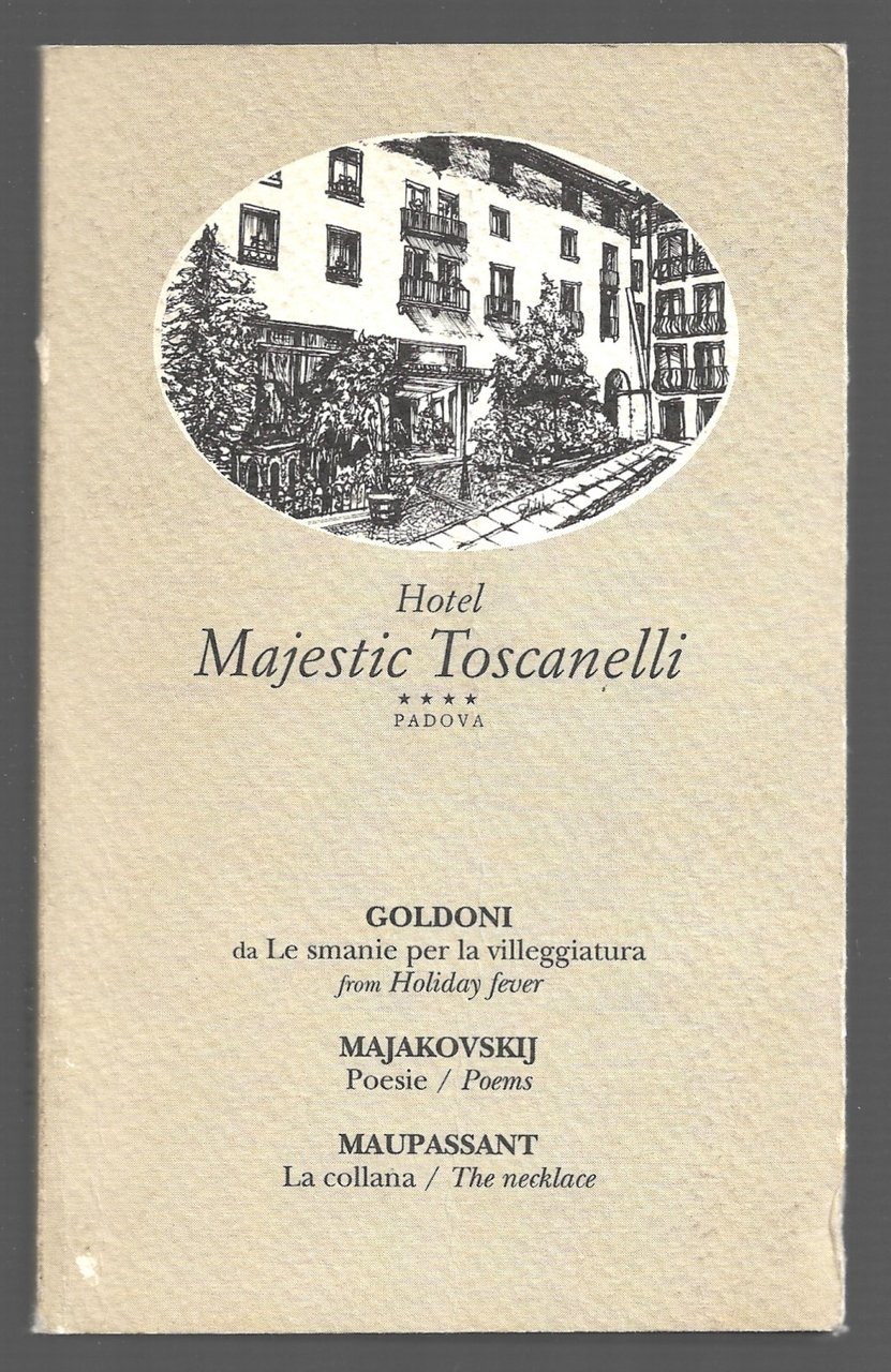 Goldoni da Le smanie per la villeggiatuta - Majakovskij Poesie …