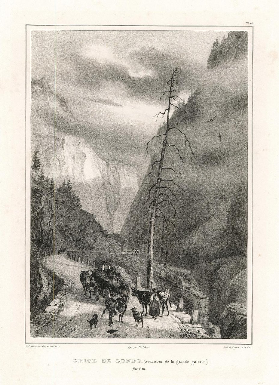 Gorge de Gondo (audessous de la grande galerie)