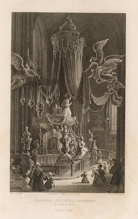 Grabmal des heil Johannes, im dom in Prag