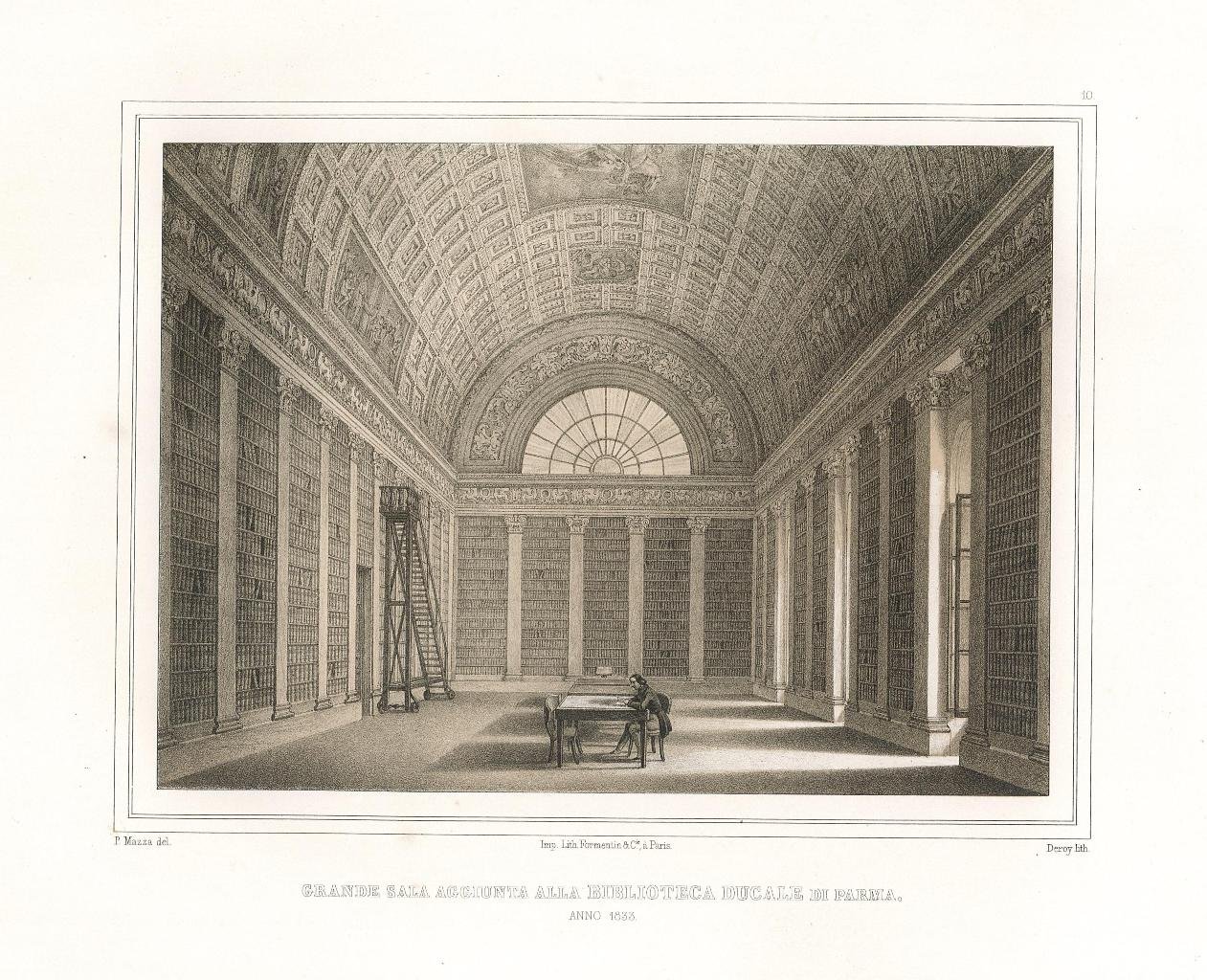 Grande sala aggiunta alla Biblioteca Ducale di Parma